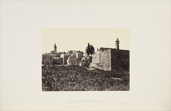 Waste Places in Jerusalem between Mount Zion and the Holy Temple; Francis Frith, English, 1822 - 1898, Jerusalem, Palestine