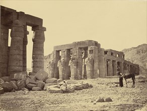 The Ramesseum of El-Kurney, Thebes, Second View; Francis Frith, English, 1822 - 1898, Egypt; 1857; Albumen silver print