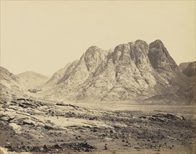 Mount Horeb, Sinai; Francis Frith, English, 1822 - 1898, 1858; Albumen silver print