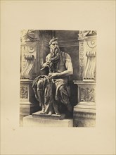 Moses by Michelangelo; James Anderson, British, 1813 - 1877, Rome, Italy; about 1845 - 1855; Albumen silver print