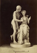 Daphnis and Chloé by Cortot; Tommaso Cuccioni, Italian, 1790 - 1864, Paris, France; about 1852 - 1864; Albumen silver print