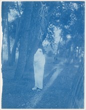 Waiting in the Forest - Cheyenne; Edward S. Curtis, American, 1868 - 1952, 1910; Cyanotype; 19.9 x 15.4 cm 7 7,8 x 6 1,16 in