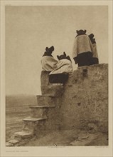 Watching the Dancers; Edward S. Curtis, American, 1868 - 1952, 1906; Gravure; 38.9 x 28.7 cm 15 5,16 x 11 1,4 in