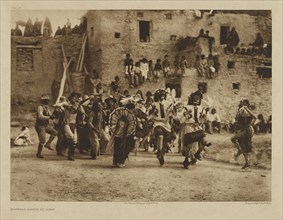 Buffalo Dance at Hano; Edward S. Curtis, American, 1868 - 1952, 1921; Gravure; 28.7 x 39.1 cm 11 1,4 x 15 3,8 in