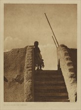 The Kiva Stairs - San Ildefonso; Edward S. Curtis, American, 1868 - 1952, 1925; Gravure; 39.1 x 29.4 cm 15 3,8 x 11 5,8 in