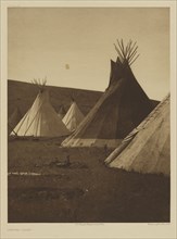Atsina Camp; Edward S. Curtis, American, 1868 - 1952, 1908; Gravure; 39.4 x 29.8 cm 15 1,2 x 11 3,4 in