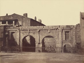 Porte d'Auguste, Nîmes; Édouard Baldus, French, born Germany, 1813 - 1889, about 1860; Albumen silver print