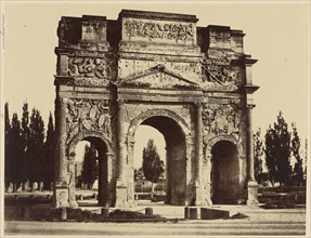 Roman Arch, Orange; Édouard Baldus, French, born Germany, 1813 - 1889, Orange, France; about 1853; Albumen silver print