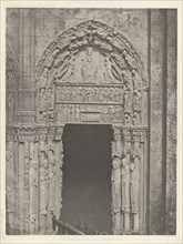 Chartres Cathedral, Royal Portal, The Incarnation Portal, South Lateral Doorway; Charles Nègre, French, 1820 - 1880, 1857