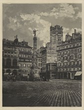 Place du Châtelet, Paris; Charles Nègre, French, 1820 - 1880, Paris, France; negative before summer 1852; print April 1982