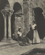 Women of Arles in the Cloister at Saint-Trophime; Charles Nègre, French, 1820 - 1880, negative 1852; print April 1982