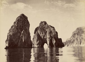 Capri, Rocks by the Sea; James Anderson, British, 1813 - 1877, about 1845 - 1877; Albumen silver print