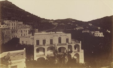 Hotel Pagano; Giorgio Sommer, Italian, born Germany, 1834 - 1914, about 1845 - 1877; Albumen silver print