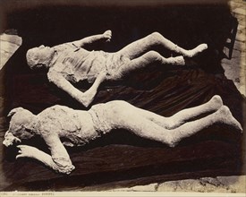 Impronte umane, Pompei; Giorgio Sommer, Italian, born Germany, 1834 - 1914, Pompeii, Italy; about 1880; Albumen silver print