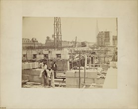Construction Site in Paris; Delmaet & Durandelle, French, Paris, France; about 1866; Albumen silver print