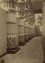 Temple de Philae. Galerie; H. Laurent, French, active Egypt and Paris, France 1860s - 1870s, Paris, France; 1867; Albumen