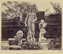 Roman Sculpture - Nîmes; Louis Huguet, French, active Nîmes, France 1870s, Nimes, France; 1870s; Albumen silver print