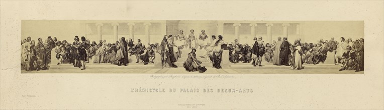 L'Hemicycle du Palais des Beaux-Arts  by Paul Delaroche; Goupil & Cie., French, active 1839 - 1860s, Paris, France; 1858