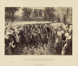 Un Grand Pardon Breton  by Jules Breton; Goupil & Cie., French, active 1839 - 1860s, 1862 -1865; Albumen silver print