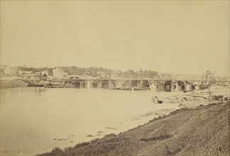 Auteuil, Pont du Point du Jour; Auguste Hippolyte Collard, French, 1812 - 1885,1897, about 1866; Albumen silver print