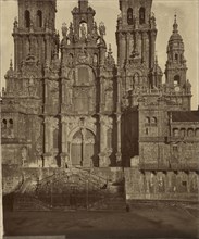 The West Front of the Cathedral of Santiago de Compostela, Spain; Charles Thurston Thompson, English, 1816 - 1868, Santiago