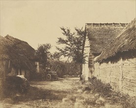Chaumiere aux oies a Boursadiere, Allier; André Giroux, French, 1801 - 1879, France; about 1855; Salted paper print; 21.4 x 27