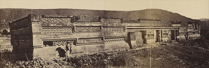 Grand Palacio, Mitla; Désiré Charnay, French, 1828 - 1915, about 1860; Albumen silver print