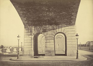 Pont du Point du Jour; Auguste Hippolyte Collard, French, 1812 - 1885,1897, 1863,1866; Albumen silver print