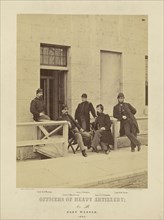 Officers of Heavy Artillery, Company B, Fort Warren; James Wallace Black, American, 1825 - 1896, Fort Warren, Massachusetts