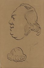 Caricature of Jules Janin; Nadar, Gaspard Félix Tournachon, French, 1820 - 1910, about 1848; Graphite on paper; 24.1 × 15.9 cm