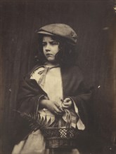 Young Girl Holding a Basket; Lewis Carroll, British, 1832 - 1898, July 5, 1876; Albumen silver print