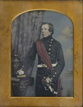 Portrait of a Military Man; William Edward Kilburn, English, 1818 - 1891, 1852 - 1855; Daguerreotype, hand-colored