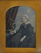 Portrait of a Seated Elderly Woman; William Edward Kilburn, English, 1818 - 1891, 1852 - 1855; Daguerreotype, hand-colored