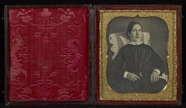 Portrait of a Seated Woman; American; about 1850; Daguerreotype
