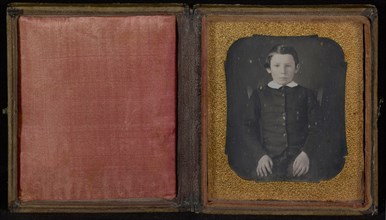 Portrait of a Seated Boy; American; about 1845; Daguerreotype
