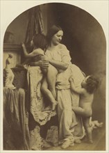 The Madonna and Child with St. John the Baptist; Oscar Gustave Rejlander, British, born Sweden, 1813 - 1875, about 1860