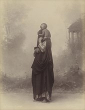 Female Egyptian Peasant and Child; Pascal Sébah, Turkish, 1823 - 1886, Jean Pascal Sébah, Turkish, 1872 - 1947, Nubia, Egypt
