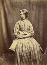 Seated Woman With a Purse; Hugh Welch Diamond, British, 1809 - 1886, about 1855; Albumen silver print