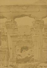 Kalabcheh; entrée du Naos; Maxime Du Camp, French, 1822 - 1894, Kalabscheh, Egypt; negative April 8, 1850; print about 1852