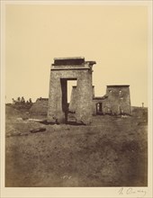 Propylone précédant le temple de Kons; Henry Cammas, French, 1813 - 1888, Karnak, Thebes, Egypt; negative 1859 - 1860; print