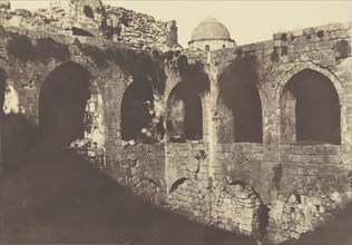Jérusalem. Cloître de Sainte-Marie La Grande; Auguste Salzmann, French, 1824 - 1872, Louis Désiré Blanquart-Evrard French