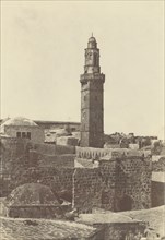 Jérusalem. Minaret de la rue du Patriarche; Auguste Salzmann, French, 1824 - 1872, Louis Désiré Blanquart-Evrard French, 1802