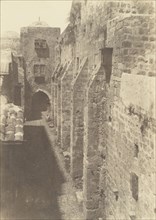 Jérusalem. Saint-Sépulcre. Face Ouest - Rue du Patriarche; Auguste Salzmann, French, 1824 - 1872, Louis Désiré Blanquart-Evrard