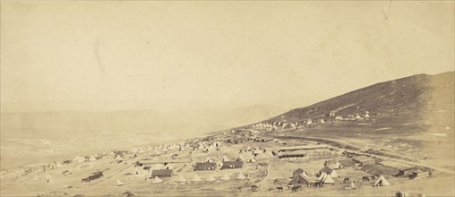 Camp of the 4th Light Dragoons, Officers Quarters; Roger Fenton, English, 1819 - 1869, 1855; published April 5, 1856