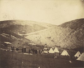 Camp of the 4th Dragoon Guards near Karyin; Roger Fenton, English, 1819 - 1869, 1855; published April 5, 1856; Salted paper