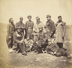 General Cisse & Officers & Soldiers of General Bosquets Divission sic; Roger Fenton, English, 1819 - 1869, 1855