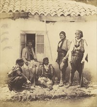 Group of Montenegrins; Roger Fenton, English, 1819 - 1869, 1855; published January 1, 1856; Salted paper print; 18.3 × 16.5 cm