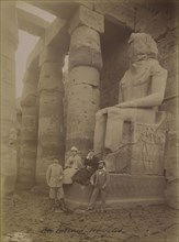 Group at Abydos; Antonio Beato, English, born Italy, about 1835 - 1906, about 1885; Albumen silver print