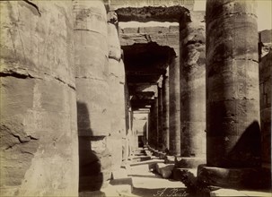 Abydos, Exterior of the Temple , Abydos, Exterieur du Temple; Antonio Beato, English, born Italy, about 1835 - 1906, 1880