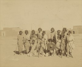 Nubians, Upper Egypt; Antonio Beato, English, born Italy, about 1835 - 1906, 1880 - 1889; Albumen silver print